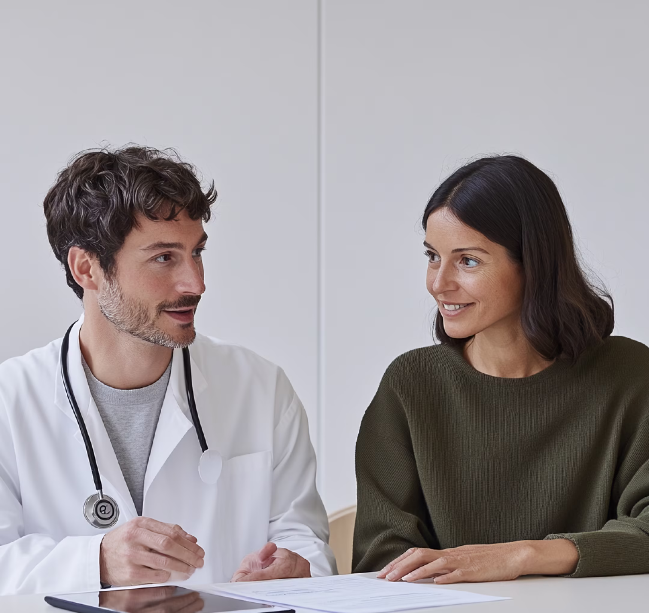 Team of professionals collaborating around a table